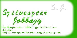 szilveszter jobbagy business card